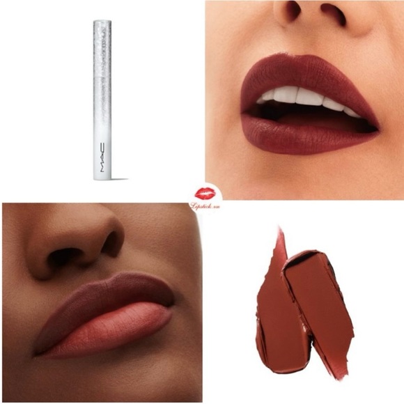 MAC Powder Kiss Velvet Blur Slim Stick Lipstick Cocoa Kisses NIB - Picture 4 of 5